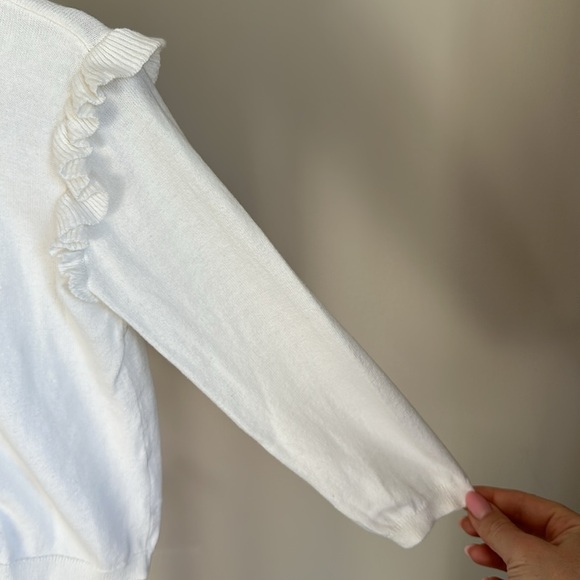 H&M Button Up Ruffle Cardigan 2T - Picture 7 of 13